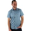Denim Blue Skull Print