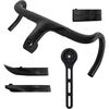 Forza - Cirrus Pro Integrated Flared Gravel Cockpit - Black