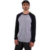 Mons Royale - Icon Raglan Top - Men's - Grey Heather/Black