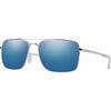 Smith - Outcome Polarized Sunglasses - Silver/ChromaPop Polarized Blue Mirror