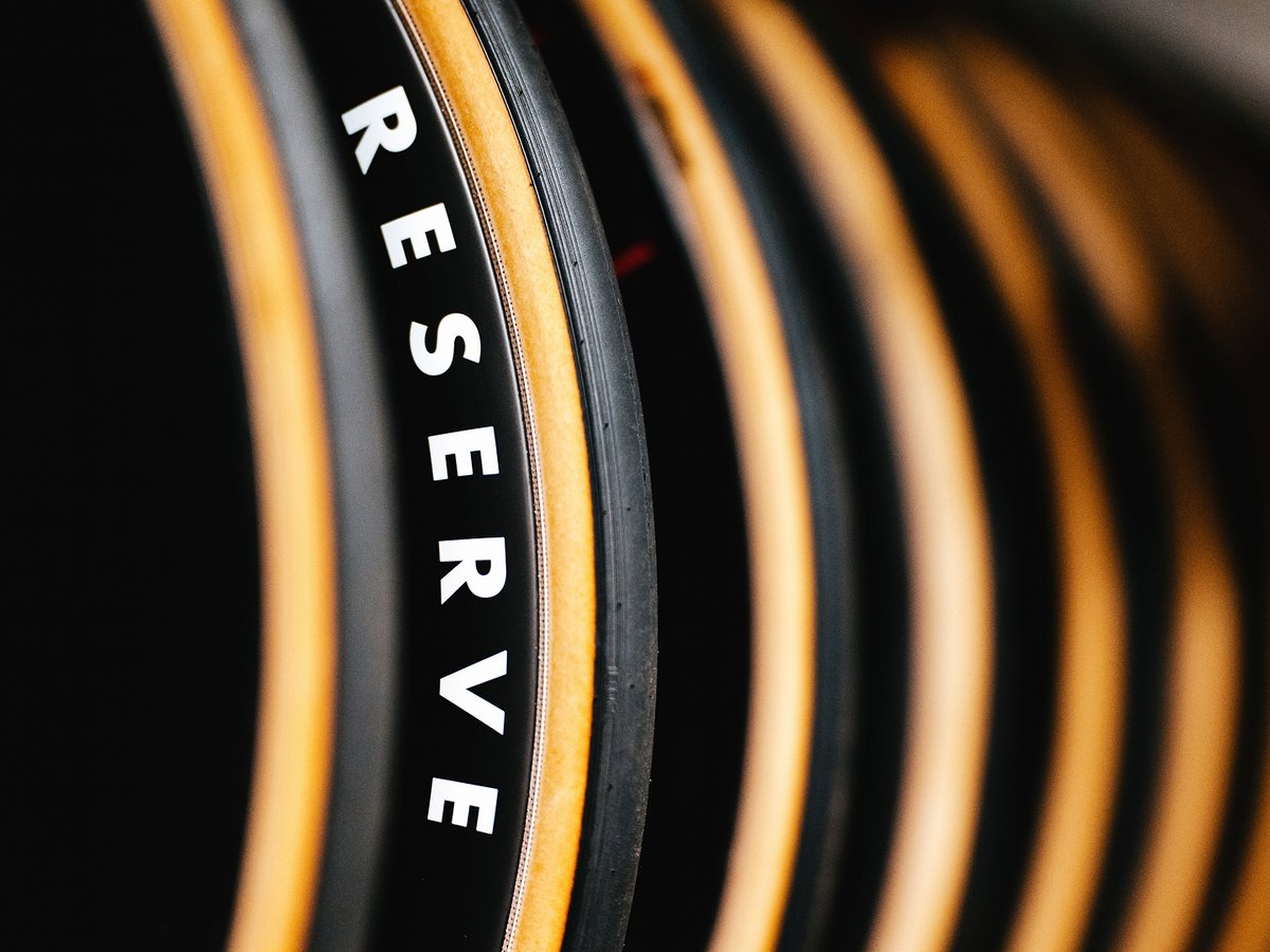 Closeup of the Reserve 57/64 wheel.