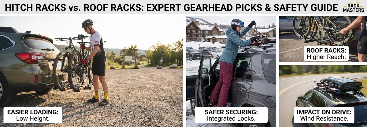 Hitch Racks vs Roof Racks: Which Is Safer and Easier for Your Vehicle