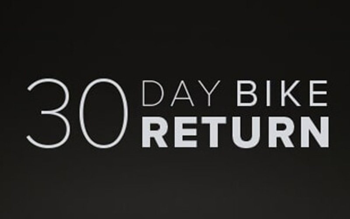 30-Day Bike Returns