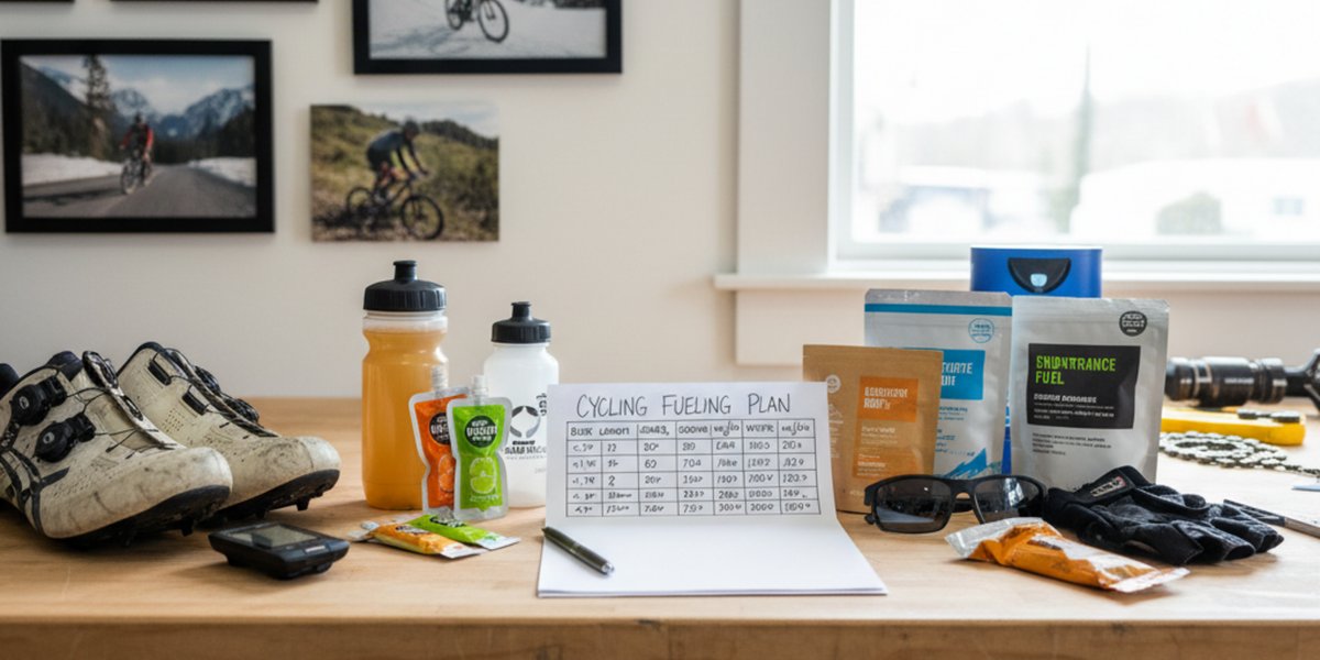 How to build a cycling fueling plan (carbs, sodium & water checklist by ride length)