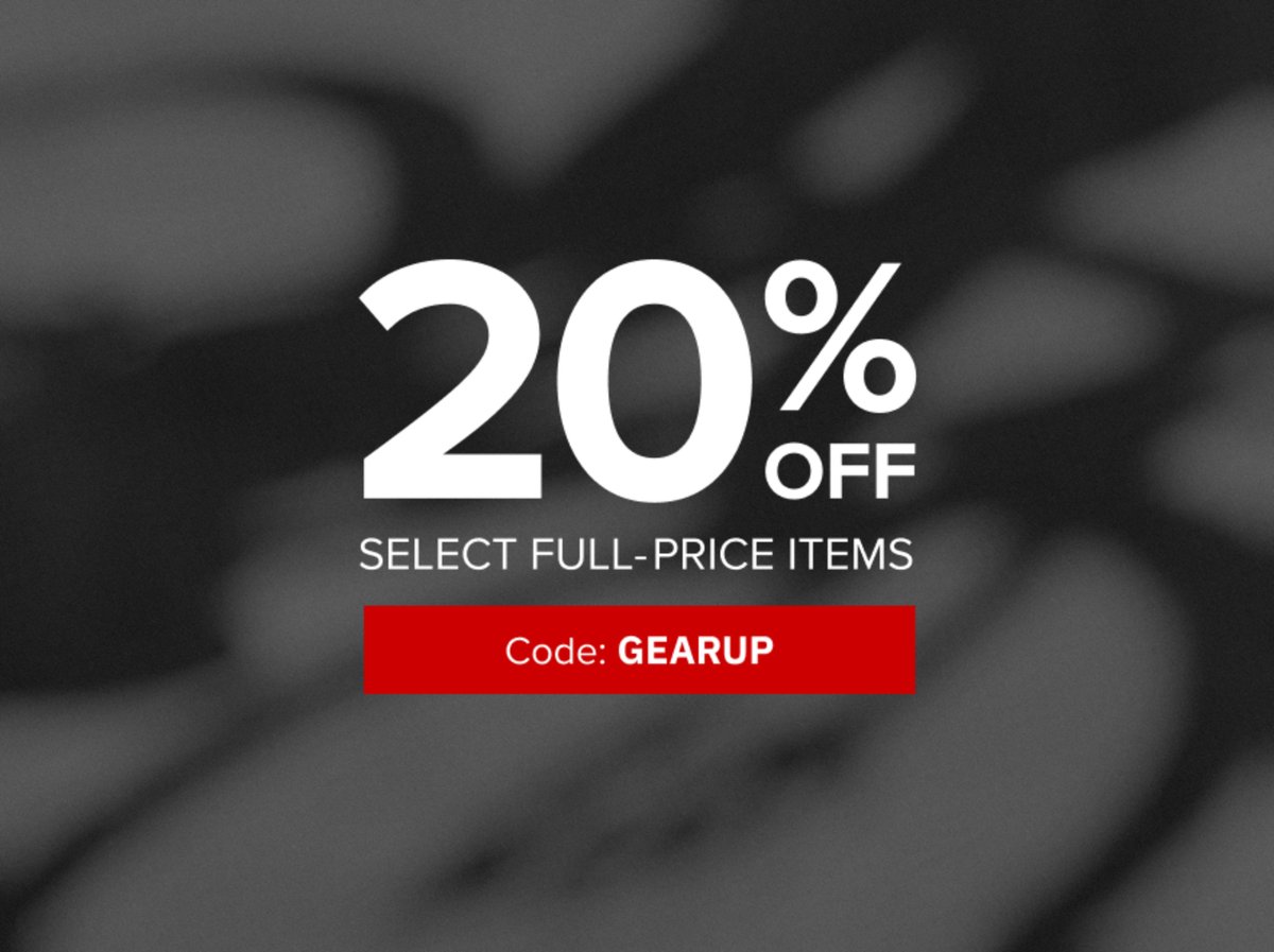 20% off select full-price items with code GEARUP