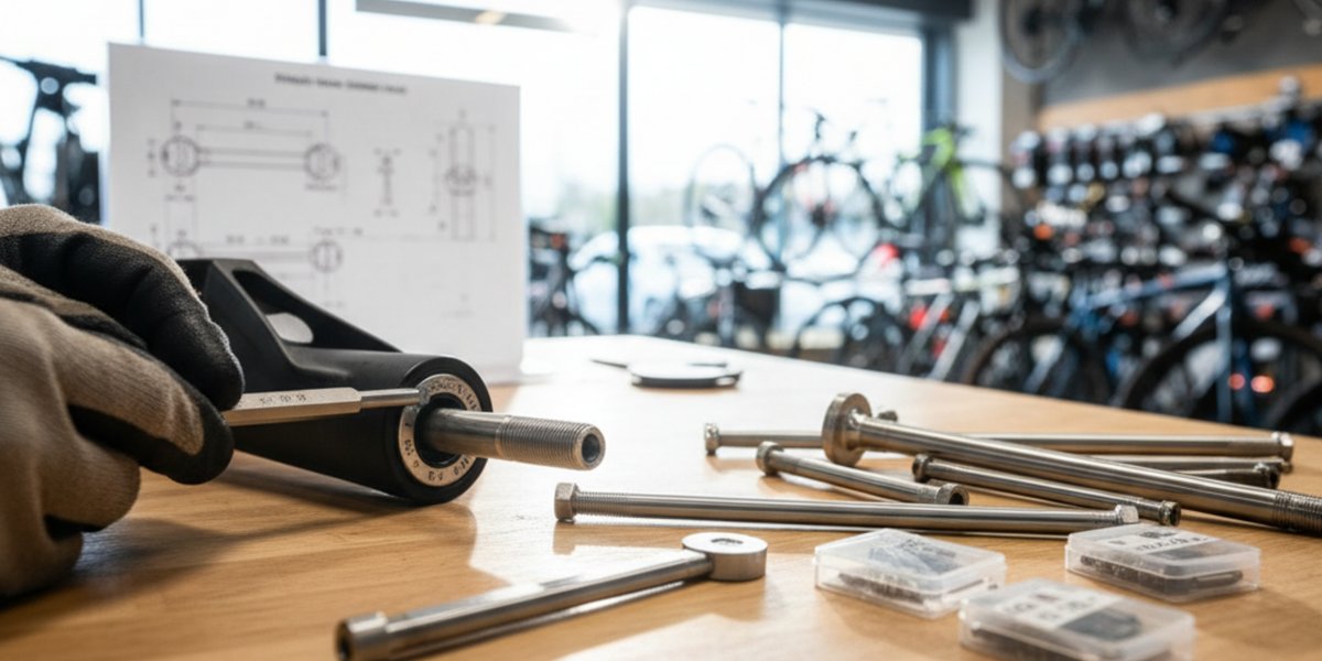 What is bike thru-axle sizing and thread pitch?