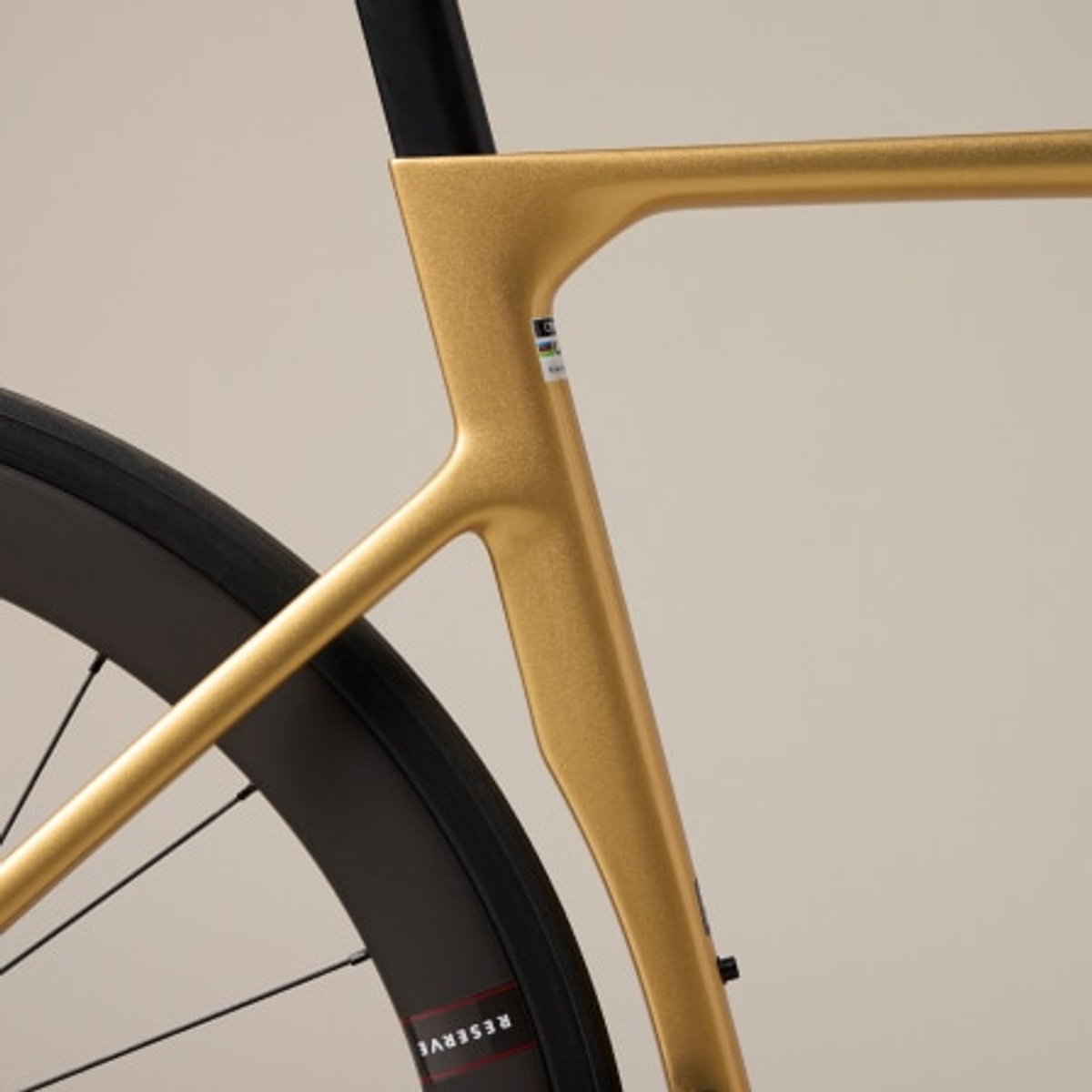Aero cutout for the rear wheel.