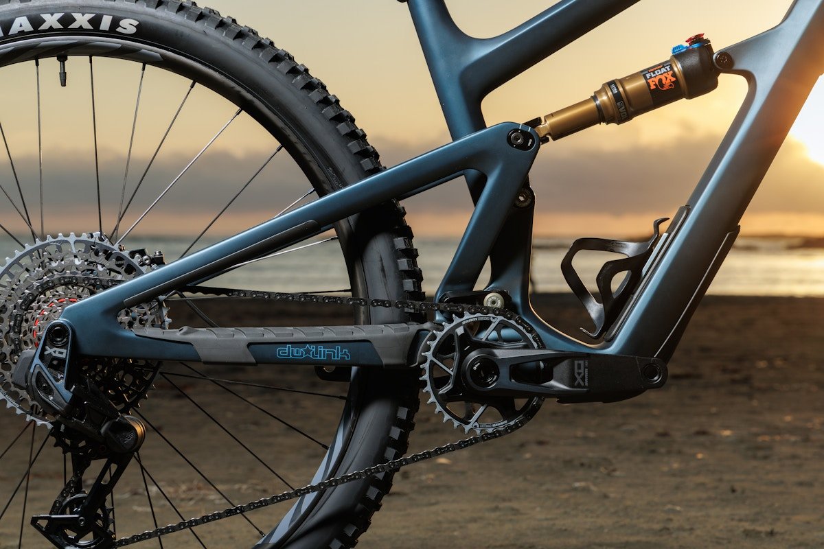 Close detail shot of ibis Ripley dw-link suspension.