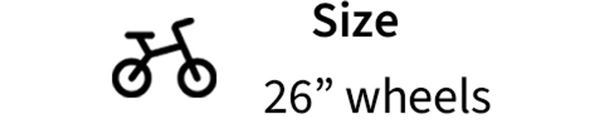 icon showing wheel size.