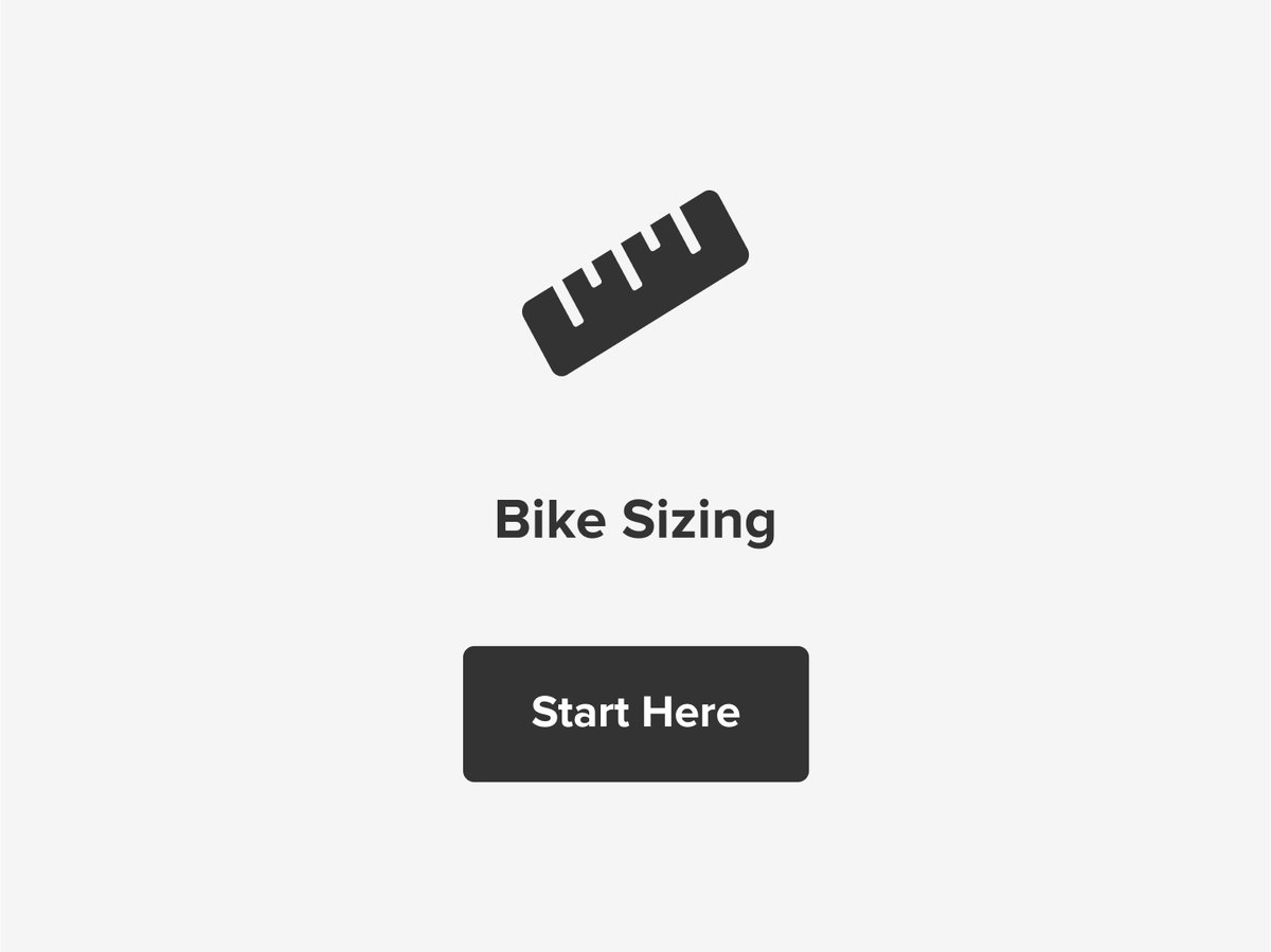Bike Sizing: Start Here.
