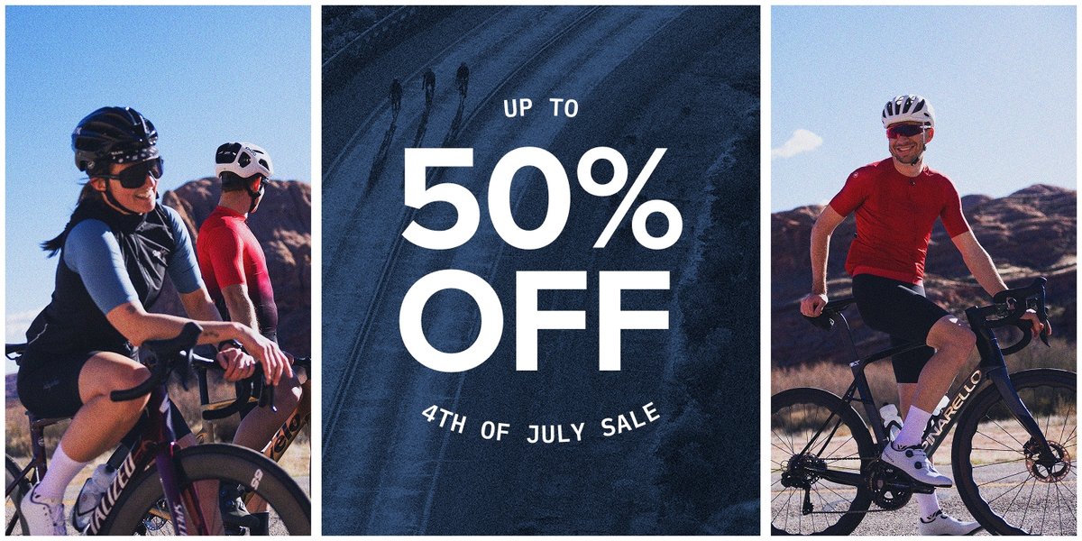 4th Of July Sale, Up to 50% off bikes, apparel & more! Ends 7/7