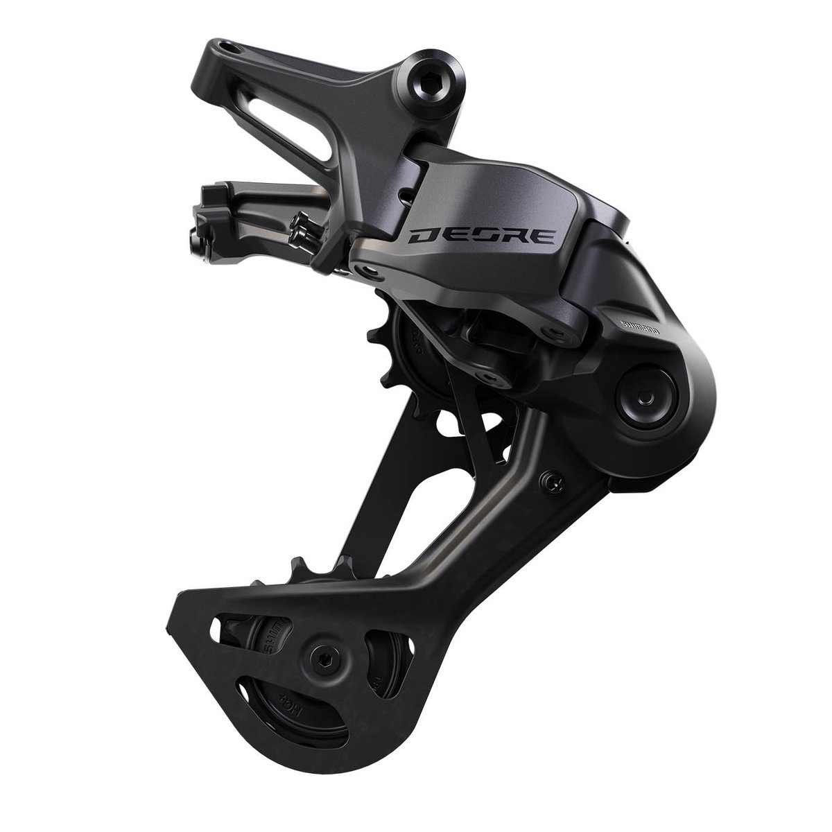 Shimano Deore RD-M7200 SGS rear derailleur on a white background.