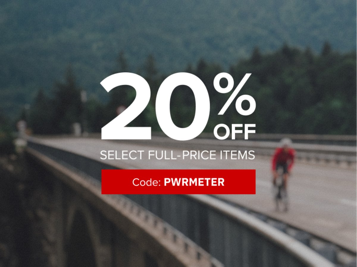 20% off select full price items with code PWRMETER