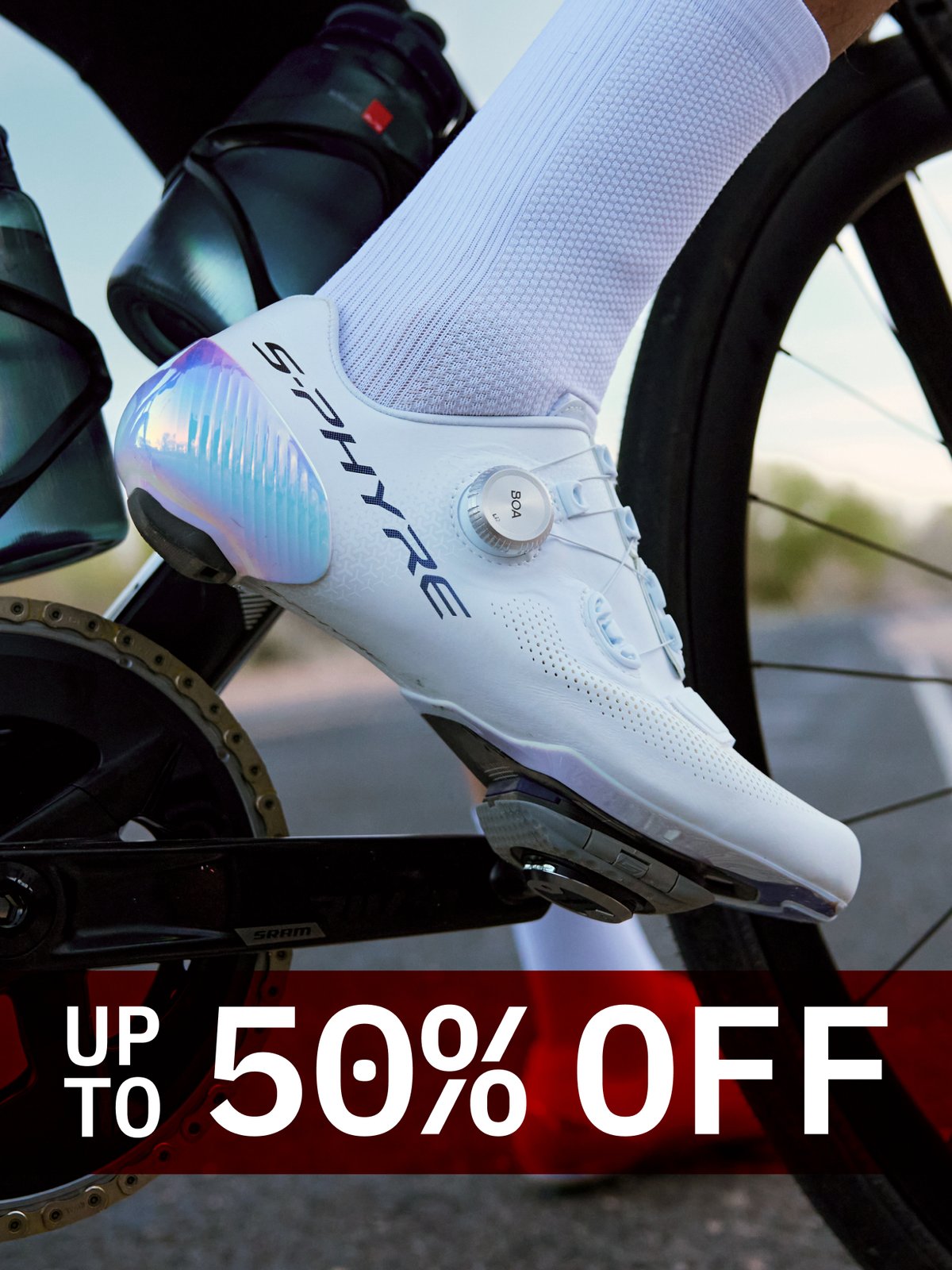 Shoes – up to 50% off.