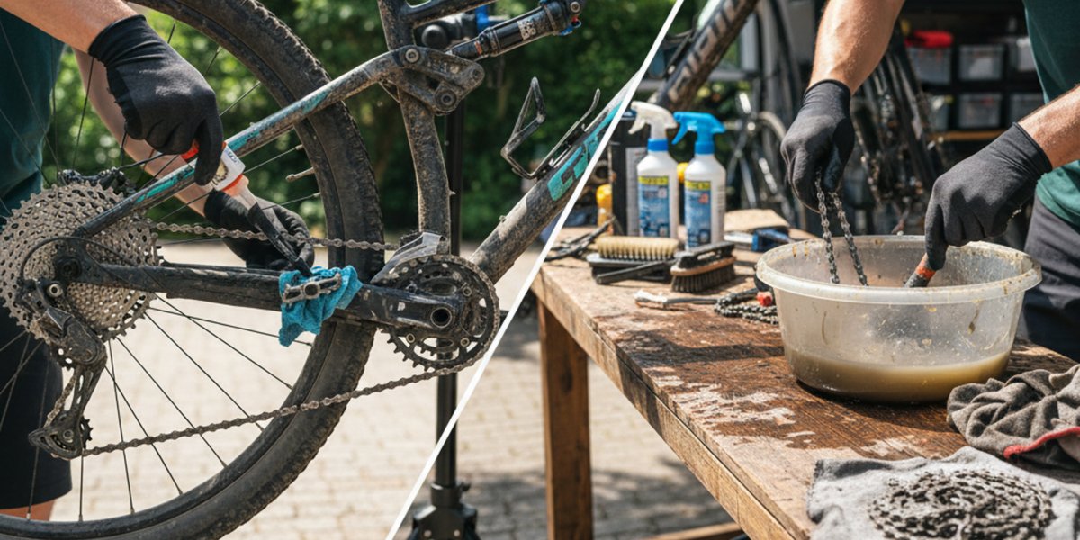 How to clean and lube your bike drivetrain (quick routine and deep clean)