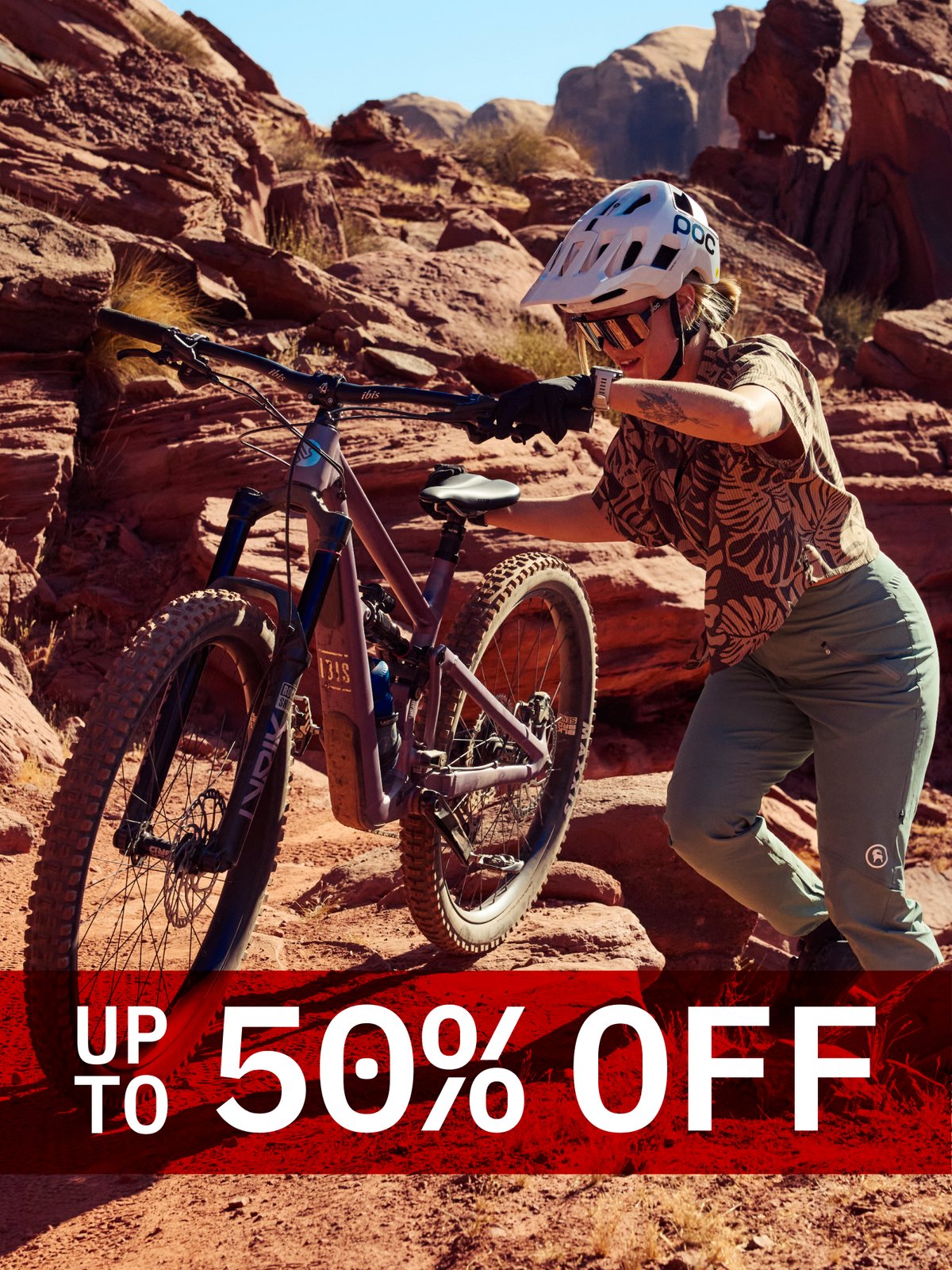 MTB Apparel – up to 50% off.