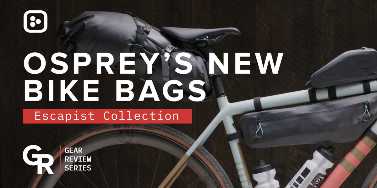Gear review series episode on Osprey’s new bike bags the escapist collection: saddle packs and frame packs. 