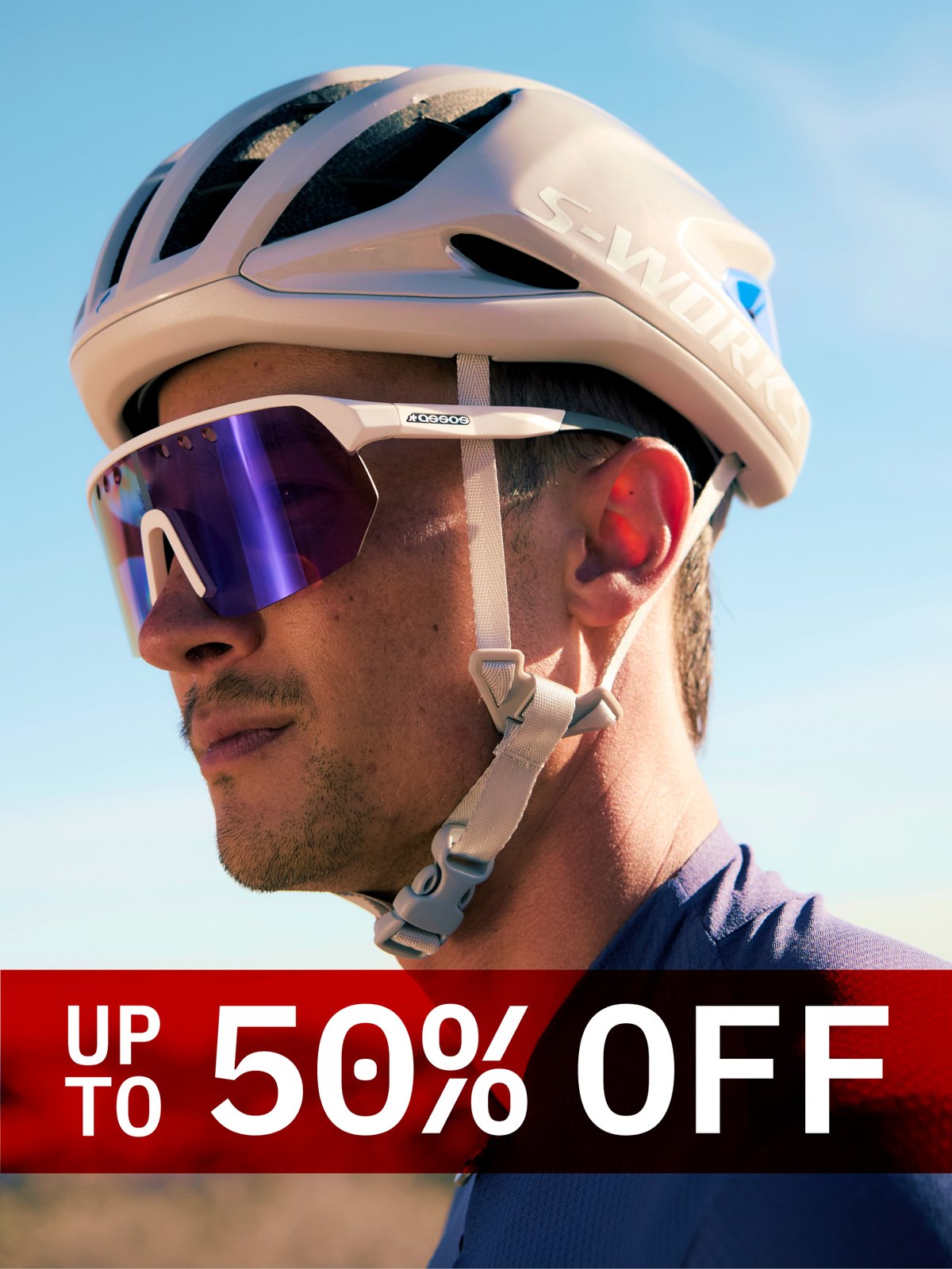 Helmets – up to 50% off.