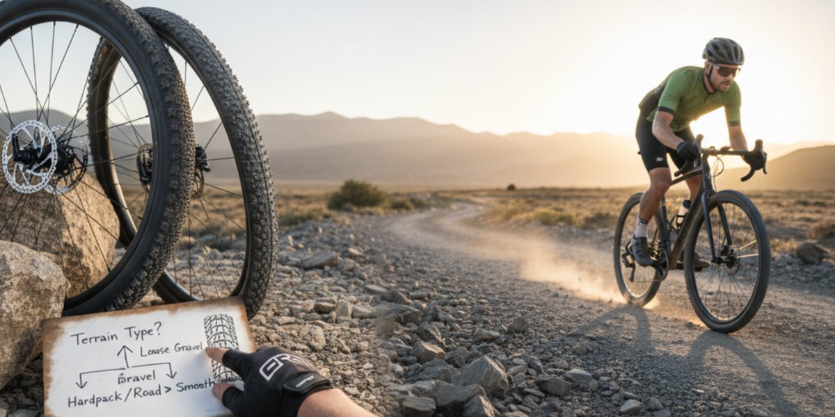 How to Choose Gravel Bike Tire Tread in 5 Minutes (Terrain Decision Tree)