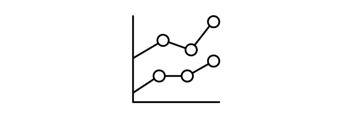 Line chart icon