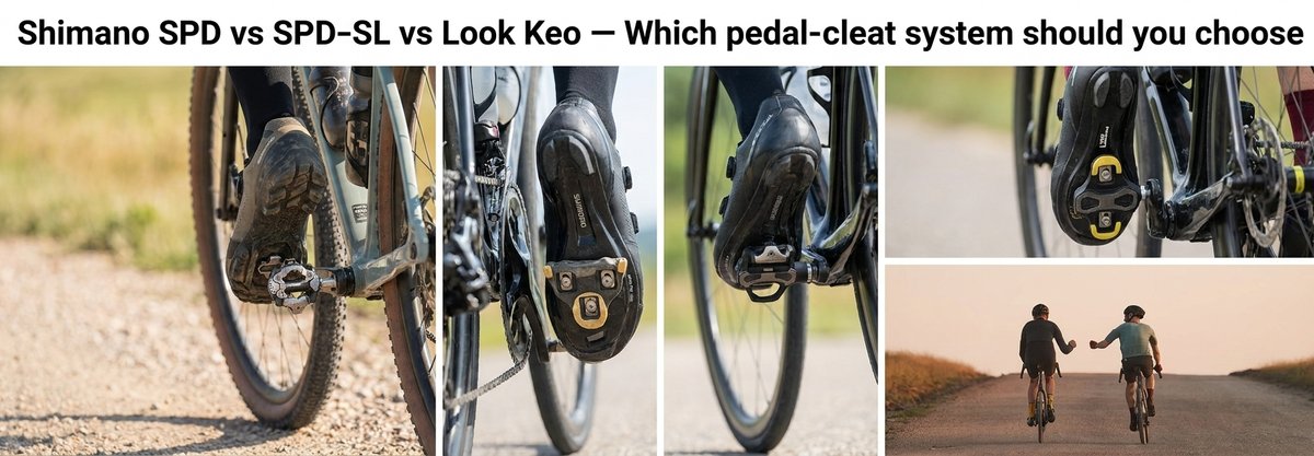Shimano SPD vs SPD‑SL vs Look Keo — Which Pedal‑Cleat System Should You Choose