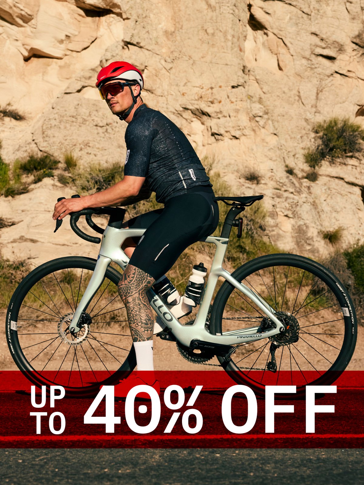 Bikes – up to 40% off.