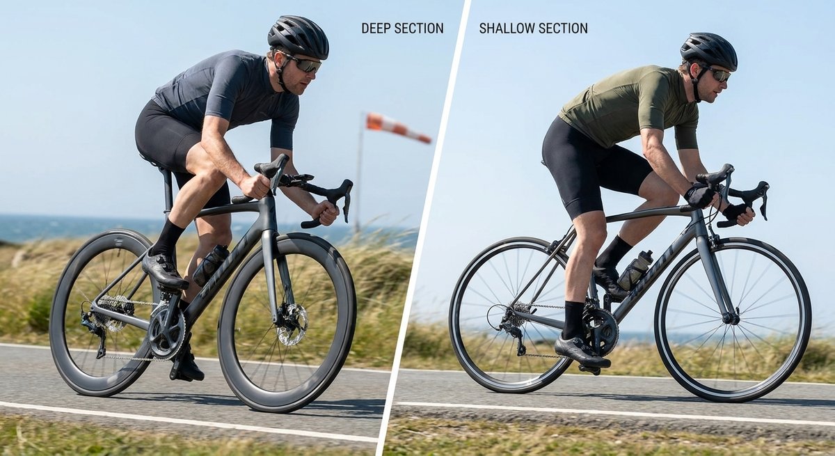 Deep vs. Shallow Road Wheels: Crosswind Tradeoffs