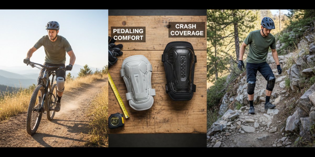 How to size and fit MTB knee pads: pedaling comfort vs crash coverage