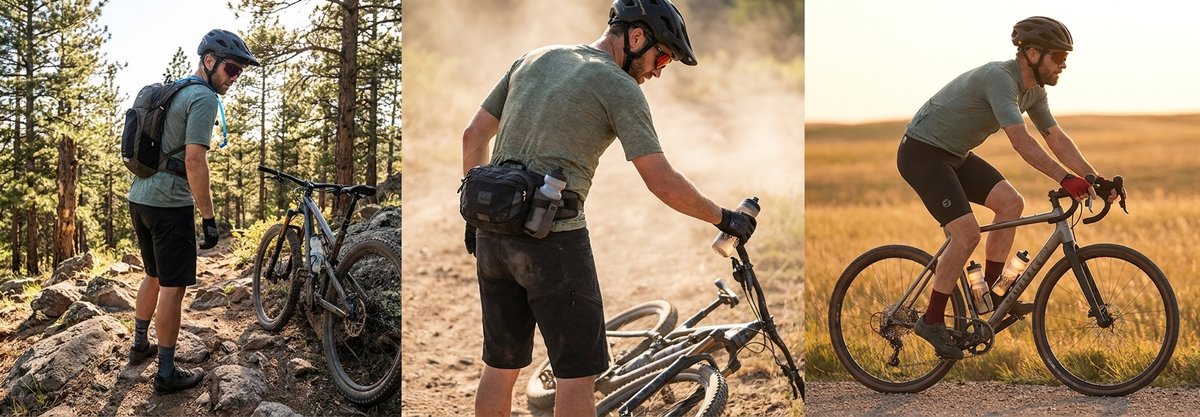 Hydration Pack vs Hip Pack vs Bottles: Best Setup by Ride Type