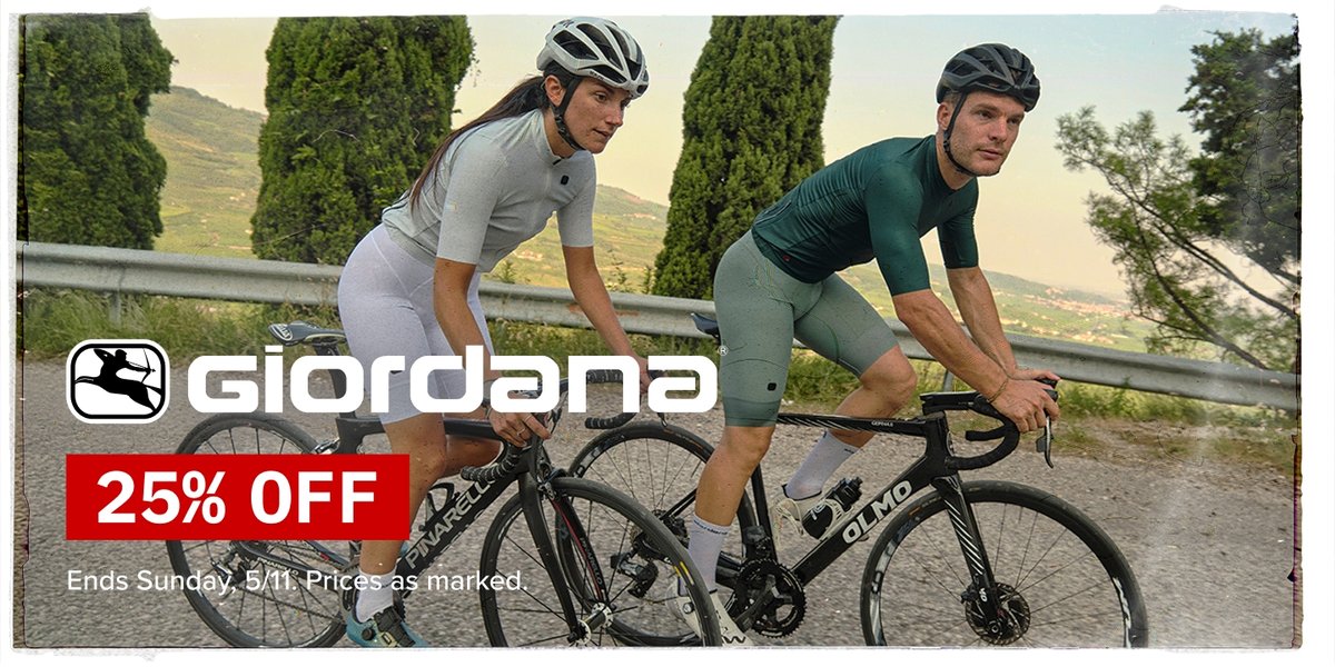 Shop 25% off all Giordana.