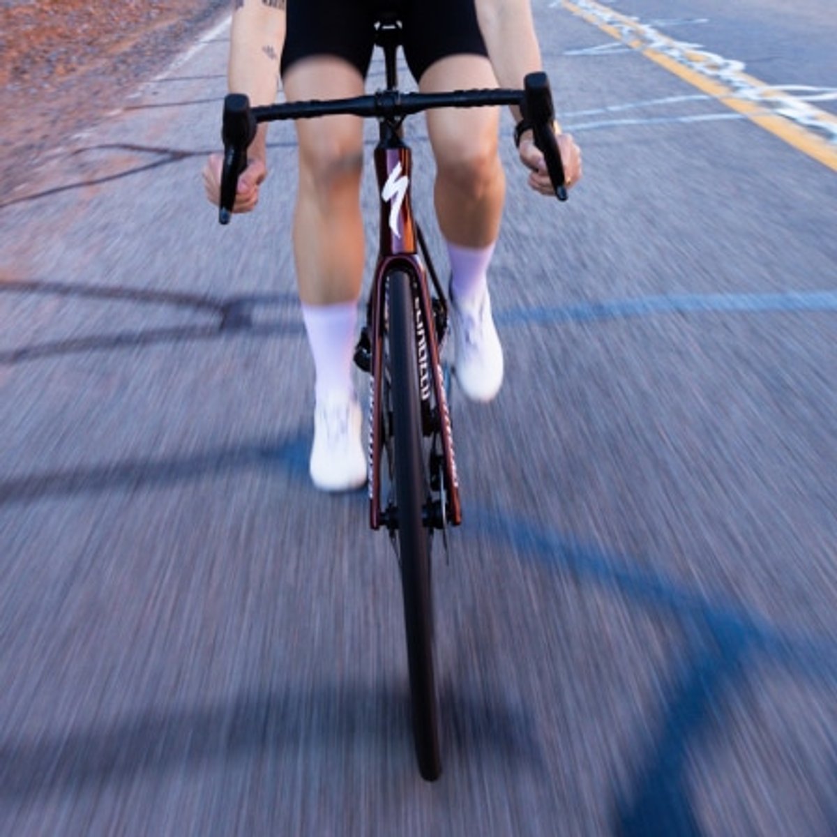 The frontend of the bike.